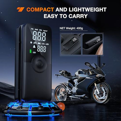 Rechargeable Cordless Tire Inflator 150PSI Auto Shutoff (Cordless Tire Inflator 150psi)