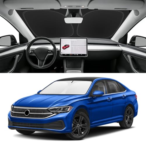 Custom Fit Windshield Sun Shade for VW Jetta 2019 (for 2019-2026 VW Jetta)