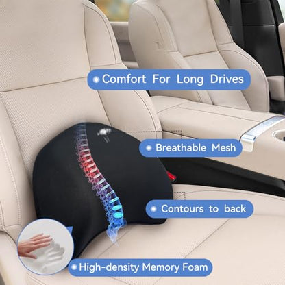 Really Supportive Lumbar Support Pillow for Car (Backsaver-six)