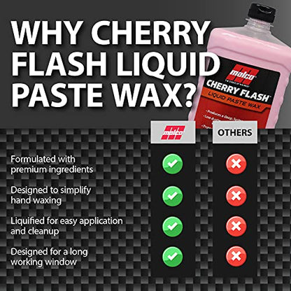 Cherry Flash Automotive Liquid Paste Wax for Hand Waxing (64 Fl Oz (Pack of 1))