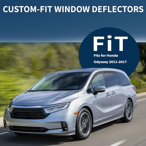 4PCS Rain Guards Fit for Honda Odyssey 2011 (For 2011-2017 Honda Odyssey)