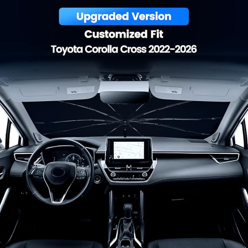 Windshield Sun Shade Umbrella for 2022 (For Toyota corolla Cross 2022-2026)