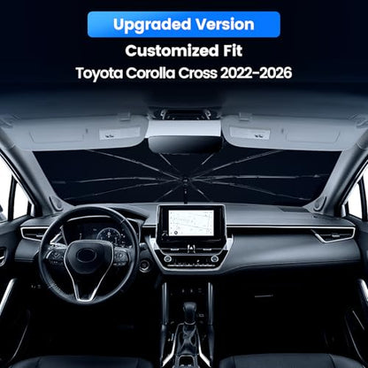 Windshield Sun Shade Umbrella for 2022 (For Toyota corolla Cross 2022-2026)