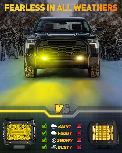 4 Inch LED Pod Lights (Yellow)