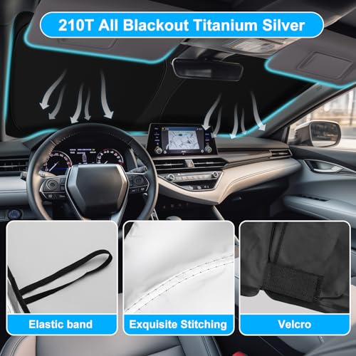 Car Windshield Sun Shade for Toyota Camry Sun Shade 2018 (For 2018-2026 Toyota Camry)