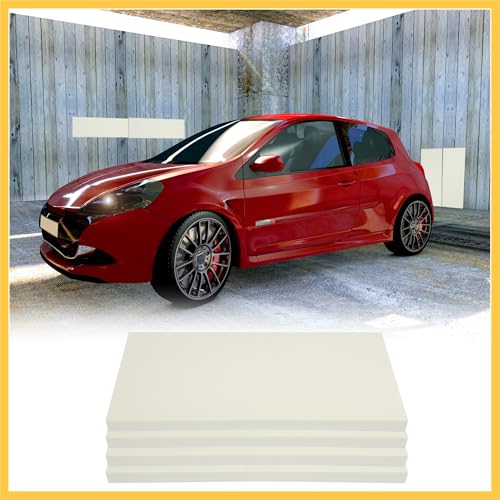400x200x20mm 4pcs Car Garage Wall Guard Door Bumper Protector Anti Collision Water Resistance White Auto Replacement Parts