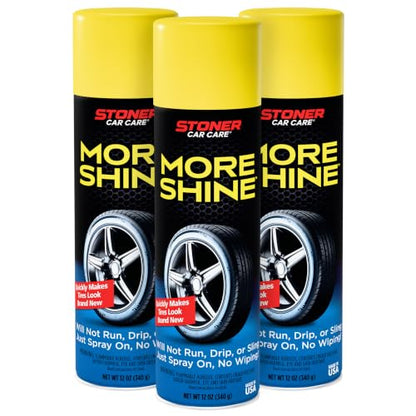 More Shine Tire Shine Spray (12 Ounce (Pack of 3))