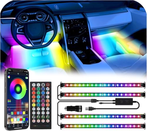72 LED USB Interior Strip Lights (APP RGBIC 72 Lights)