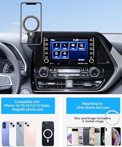 Car Phone Holder for 2020 (fit for 2020-2026 Toyota Highlander(8 Inch Screen))