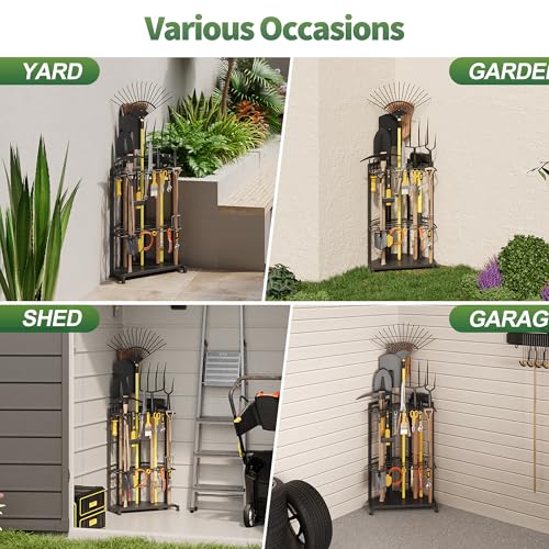 Garden Tool Organizer for Corner (Corner Rack)