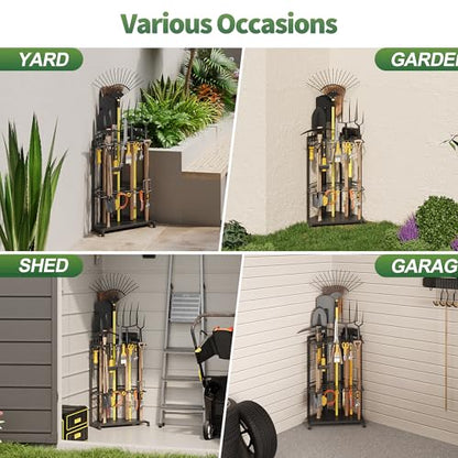 Garden Tool Organizer for Corner (Corner Rack)