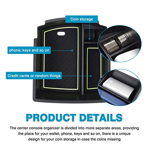Center Console Organizer for Hyundai Kona 2018 (2018-2023 Hyundai Kona)