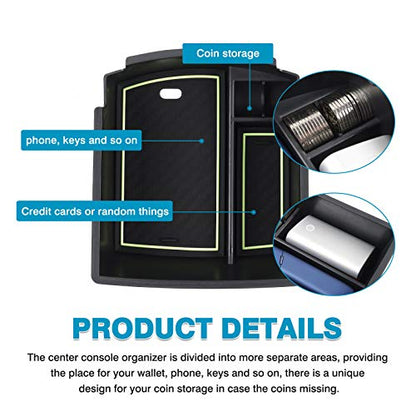 Center Console Organizer for Hyundai Kona 2018 (2018-2023 Hyundai Kona)