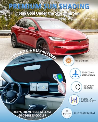 Windshield Sun Shade for 2016 (Fit Model X 2016-2024)