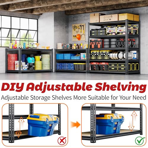 Storage Shelves (72" H x 40" W x 20"D)