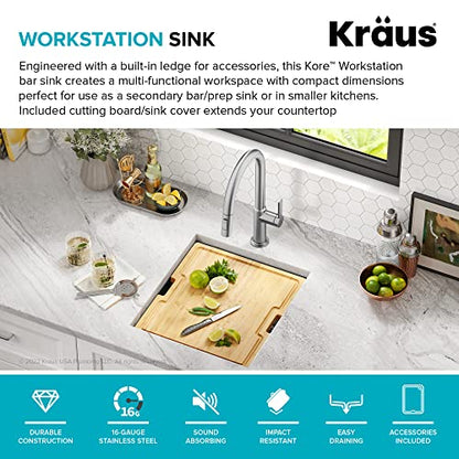 Kore Workstation 17 (PVD Gunmetal / 17 Inch / Modern Workstation)