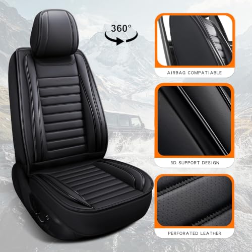 Car Seat Covers (Black 2/Full Set)