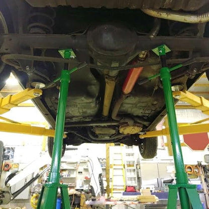 55.62" 79.48" Automotive Under Hoist Jack Stand 2 Ton High Lift (Green)