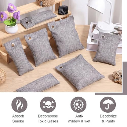 24 Pcs Activated Charcoal Odor Absorber 50g (Grey)