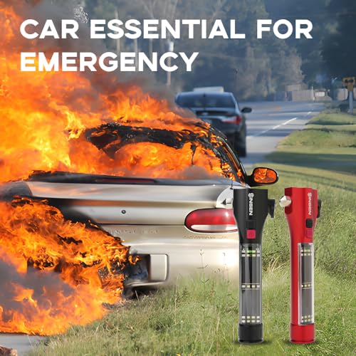 Emergency Flashlight for Car (Red / 7.8in)