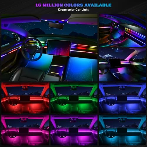 Dreamcolor Acrylic Interior Car LED Strip Light with Wireless APP (Dreamcolor 10 in 1)