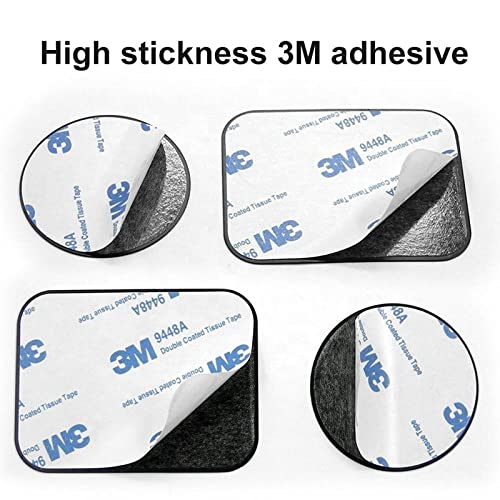 Replacement Metal Plates Set for Magnetic Car Phone Holder (Rectangular / 4 Pack)