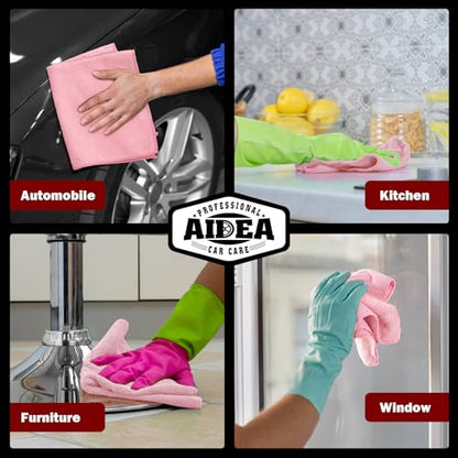 Microfiber Cleaning Cloth Pink 10PK (Pink / 10PK)
