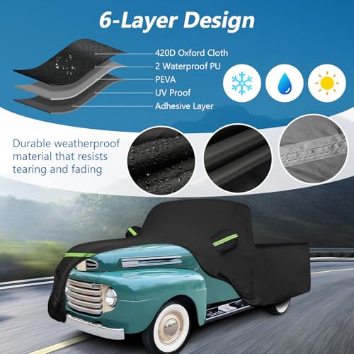 Car Cover for Ford F100 Truck Cover (Black / for F100 1948-1983)