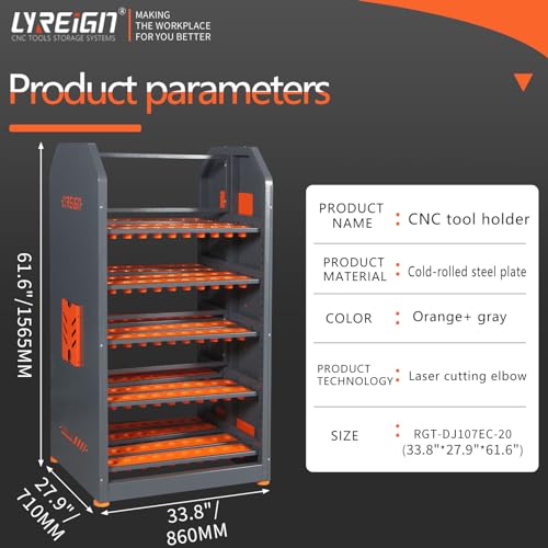 5 Layer CNC Tools Holder Rack (CAT/BT40-200CAP)