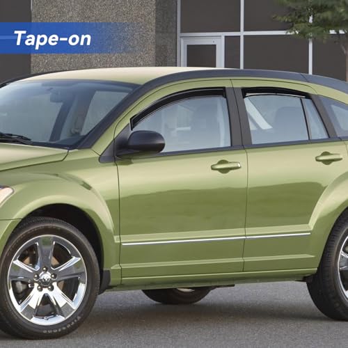Window Visors Rain Guards for 2007 (2007-2012 Dodge Caliber)