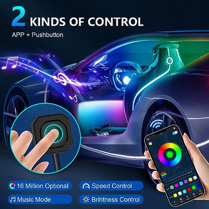 RGBW Acrylic Car Interior Led Kit (RGB 22 lights)