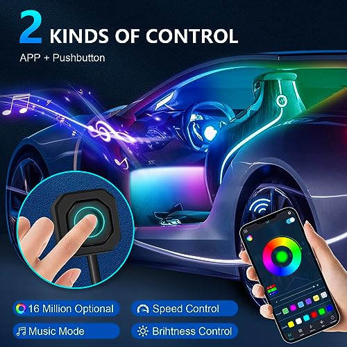 Dreamcolor Acrylic Interior Car Lights (dreamcolor 14 lights)
