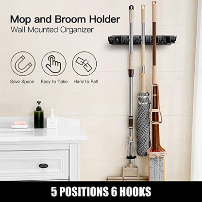Mop and Broom Holder (1 Pack)