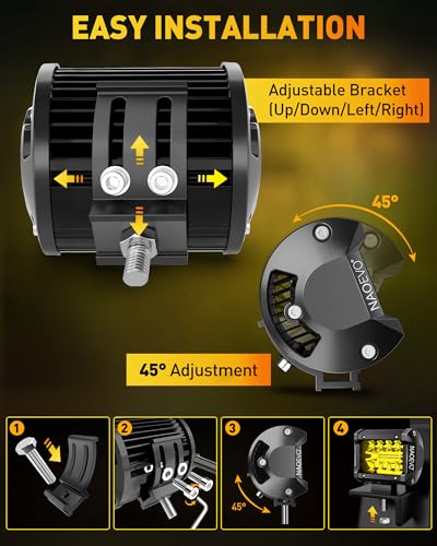 4 Inch LED Pod Lights (Yellow)