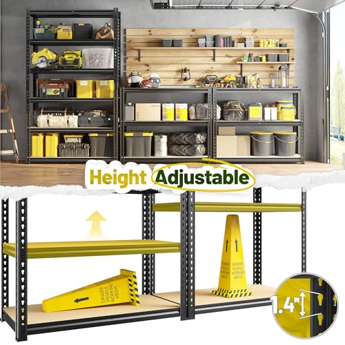 6 Tier Storage Shelves Adjustable Shelving Units for Garage Home (15.7"D × 31.5"W × 78"H)