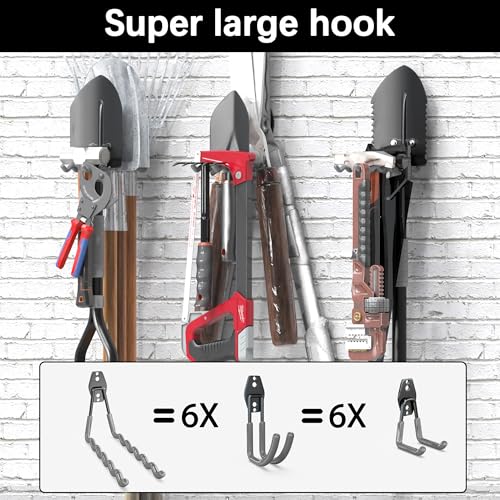 Heavy Duty Garage Hooks (20 / Gray)