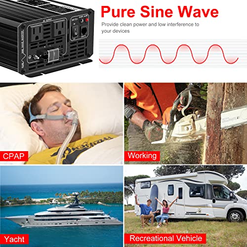 1500W Pure Sine Wave Inverter (24V 1500V （Bluetooth）)