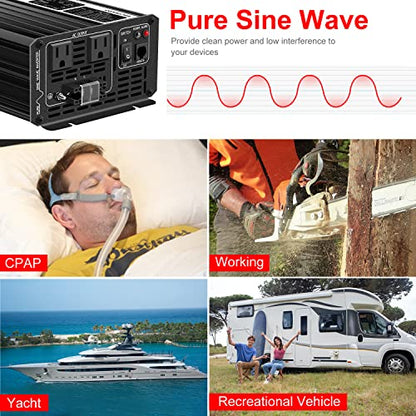 1500W Pure Sine Wave Inverter (24V 1500V （Bluetooth）)