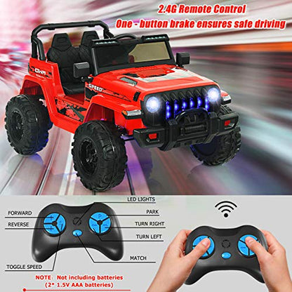 Kids Ride on Car Truck with 2.4G Remote Control (Red)