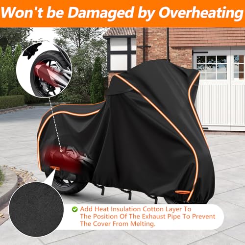 420D & Cotton Lining Waterproof Motorcycle Cover for Honda Africa Twin (Black / for Honda Africa Twin)