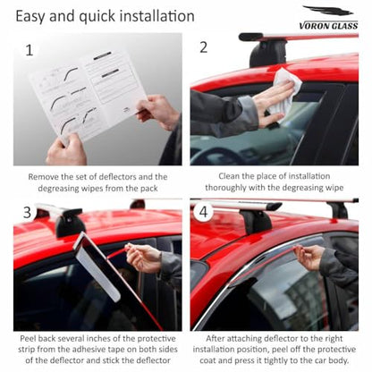 Tape on Extra Durable Rain Guards for Lexus TX 2024 (For TX 24-26)