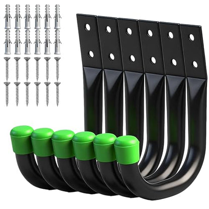 SWANLAKE Heavy Duty Garage Storage Utility Hooks (Green)