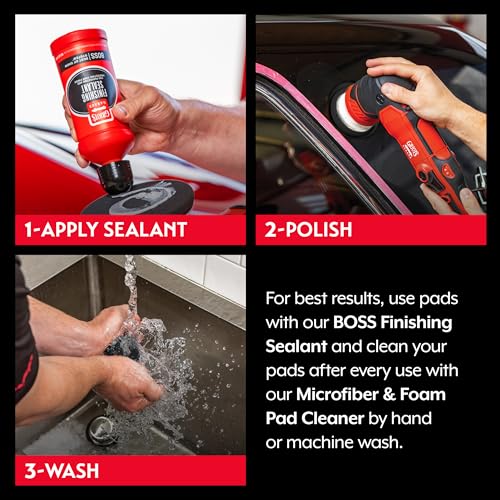 3" Black Foam Finishing Pads for Car Polishing and Detailing (3" Pads (Set of 3) / 3" (Set of 3))