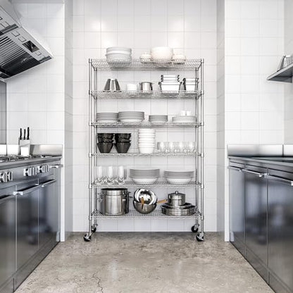 UltraDurable 6 (Steel / 6-Tier Shelving, 48" W x 18" D)