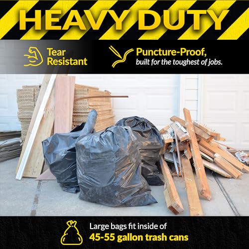 Contractor Garbage Bags 55 Gallon