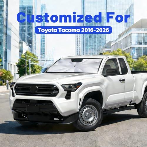 Car Windshield Sun Shade Umbrella for Toyota Tacoma 2016 (For Toyota Tacoma 2016-2026)