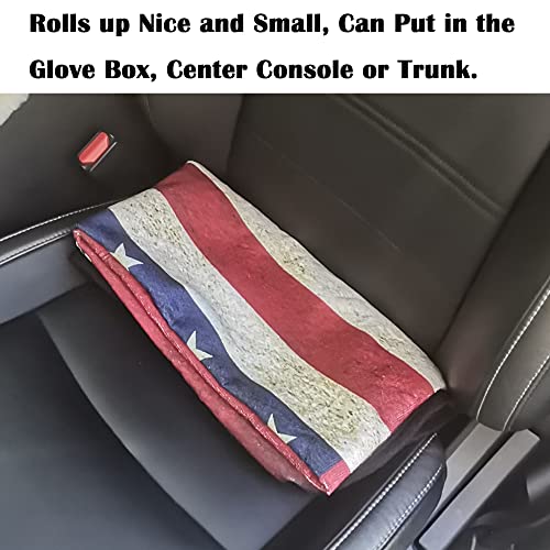 Car Seat Cover Protector Front Seats (2Pcs Front Seat Towel / American Flag)