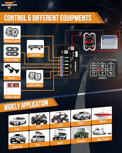 6 Gang Switch Panel Bluetooth AR (6 Gang Bluetooth Switch Panel (One Side Output))