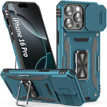 Phone Case for 16 Pro Case 16 Pro Phone Case with Camera Cover (iPhone 16 Pro 【6.3 inch】 / Light Blue)