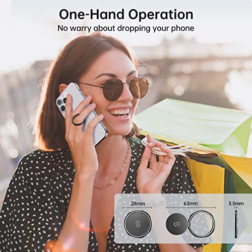 Adhesive Phone Ring Holder (Black / 1 Pack)